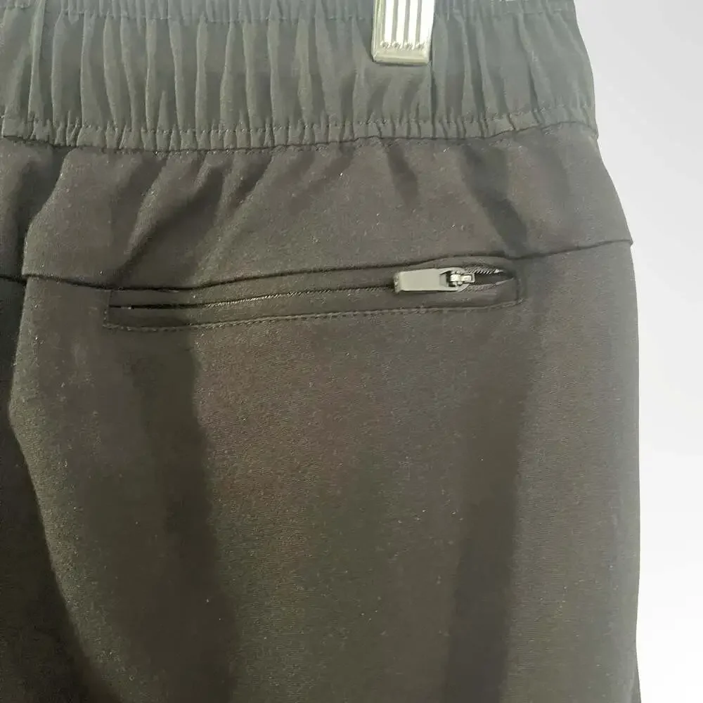 Antony Morato Men's Black Slim-Fit Moto Sweatpants with Zipper Pockets